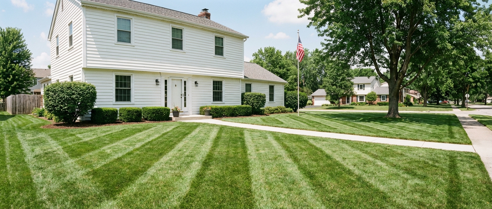 Professional lawn mowing service in Elgin IL